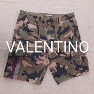 定価13万 VALENTINO カモフラージュ ショートパンツ イタリア製 48 ヴァレンティノ ID CAMOUFLAGE 迷彩 ショーツ made in italy