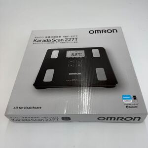 未使用 OMRON オムロン 体重体組計 HB-227T シャイニーブラック 黒 体重計 カラダスキャン