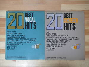 L52●楽譜 20 BEST VOCAL HITS/20 BEST SCREEN HITS 2冊 ベストヴォーカルヒット ベストスクリーンヒット 恋はフェニックス 230207