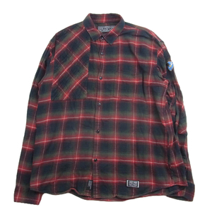 NEIGHBORHOOD ネイバーフッド 091BENH-SHM09 09SS OWEN/C-SHIRT.LS 長袖 チェック シャツ レッド系 L【中古】