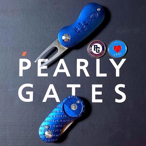 【F】新品 パーリーゲイツ マスターバニー ジャックバニー フォーク＆マーカーセット グリーンフォーク PEARLY GATES ブルー系◆R2056