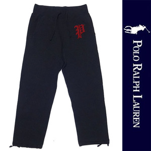 新品 POLO RALPH LAUREN SWEAT PANTS ポロ ラルフローレン スウェット パンツ ブラック 裏起毛 コットン ポニー ジャージ ズボン S 正規品