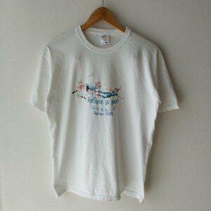 フルーツオブザルーム　ピーターパン　半袖tシャツ　プリント　イラスト　ホワイト　白