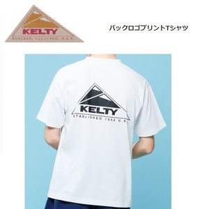 KELTY ケルティ バックロゴＴシャツ ホワイト XL　KE23113032　メンズ　アウトドア　キャンプ　バックプリント