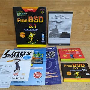 g35□レアソフト LASER5 Free BSD 3.1 COMPLETE PACKAGE 監修/細川達己 6CDSET PC/AT互換機PC-98対応 中古 240607