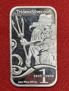 ＃7964【中古品】トライデント　シルバーバー（1トロイオンス）Tridentsilver