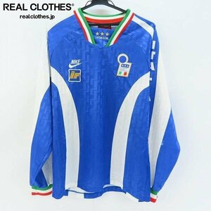 ☆NIKE/ナイキ サッカー イタリア代表 96/97 長袖 トレーニングシャツ L /060