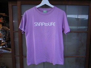 H スナップ・トゥ・ライフ/SNAP to LIFE ビデオ発売記念Tシャツ Sサイズ ライトパープル