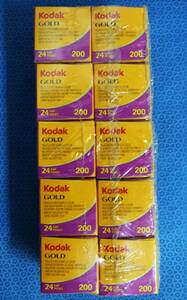 カラーネガフィルム　コダック　Kodak GOLD 200 24EX　10本　期限2025年3月