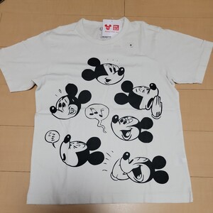 未着用 ディズニー Disney ミッキー Mickey グラフィック Tシャツ Mサイズ メンズ 半袖 ユニクロ ホワイト