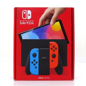 ★中古★Nintendo Switch 本体 Joy-Con(L)ネオンブルー/(R)ネオンレッド 有機ELモデル HEG-S-KABAA (スイッチ/1円～)★【GM649】