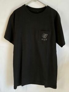 【デッドストック】huf × bronze 56k ハフ ブロンズ Tシャツ 黒S リフレクター