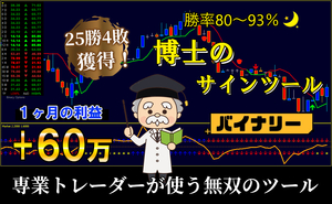 博士のサインツール バイナリーオプション シグナルツールで簡単トレード！専業トレーダーが使う無双のツール 無裁量で高勝率