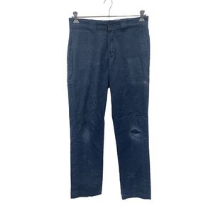 Dickies ワーク・ペインターパンツ W32 ディッキーズ ネイビー スリムテーパード 古着卸 アメリカ仕入 2311-887