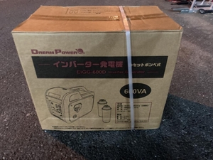 020♪未使用品・即決価格♪ナカトミ カセットボンベ式インバーター発電機 EIGG-600D 長期保管品