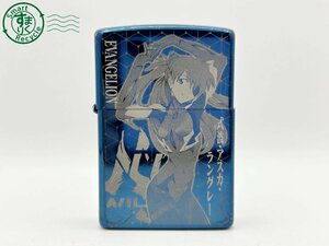 2405605336　◇ ZIPPO ジッポー 新劇場版 EVANGELION ヱヴァンゲリヲン アスカ 2020年製 ブルーチタン ライター 中古