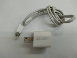 ■アンカー ACアダプター Anker PowerPort III Nano 20W - USB急速充電器 A2633 社外　USB　type C to C ケーブル付き　C