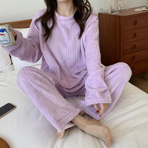 ☆ パープル ☆ ルームウェア 上下セット 厚手 hpyjama02no3 ルームウェア レディース 上下セット 厚手 パジャマ 部屋着