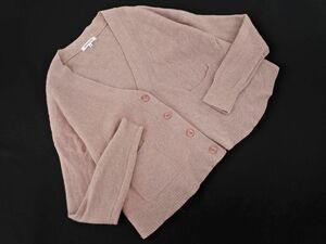 NATURAL BEAUTY BASIC ナチュラルビューティーベーシック ウール混 ニット カーディガン sizeM/ピンク ◇■ ☆ dlb4 レディース