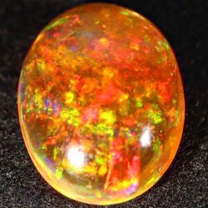 高品質&遊色抜群!!1.285ct 天然ファイアオパール メキシコ産＜裸石 ルース ファイヤーオパール fire opal 宝石 jewelry ジュエリー＞