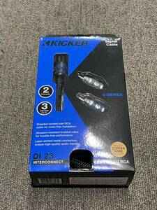 送料込　QI23 (46QI23) 2-ch 3M RCAピンケーブル キッカー Kicker