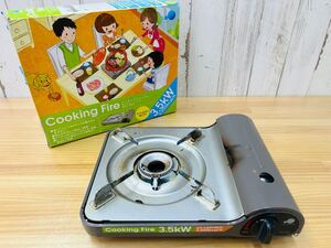 ☆ グリーンウッド カセットコンロ Cooking Fire 3.5kW GC-TH1 卓上コンロ 薄型 SA-1015K100 ☆