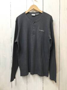 COLUMBIA コロンビア OMNIーWICK サーマルカットソー ヘンリーネック 長袖Tシャツ メンズM 大きめ 良品