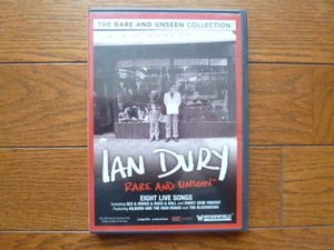 DVD IAN DURY. RARE AND UNSEEN 