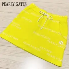 ☆PEARLY GATES スウェットスカート ロゴ 総柄 0