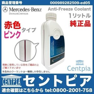 純正 クーラント 冷却水 アンチフリーズ LLC 赤色タイプ 1.0L GLA X156