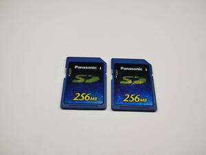 2枚セット　256MB　メガバイト　Panasonic　SDカード メモリーカード