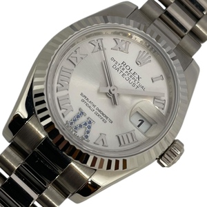 ロレックス ROLEX デイトジャスト26 M番 179179 シルバー K18WG 腕時計 レディース 中古