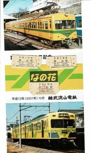総武流山電鉄　第8回鐵道の日記念　入場券　　管理番号A