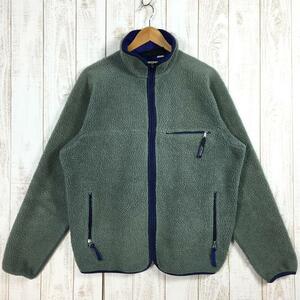 MENs L パタゴニア レトロカーディガン Retro Cardigan （ベビーレトロ） ユーカリ×ブルーベリー アメリカ製 パイル フリース