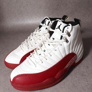 ナイキ NIKE 4-TE087 AIR JORDAN 12 エアジョーダン12 当時物 ホワイト レッド 27 メンズ