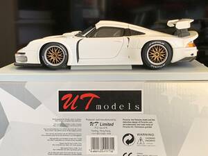 UTmodels 1/18 PORSCHE 911 (993) GT1 1996 フラット6 空冷エンジン 最終モデル ストリート 両ドア、テールカウル脱着可能 新品未使用 