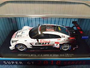 1/43 EBBRO 2018年スーパーGT クラフトスポーツモチュール GT-R#3 本山哲、千代勝正