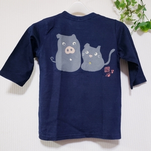 即決 新品タグ付 ドラッグストアーズ 120 Tシャツ 定価4095円 ネコとブタ