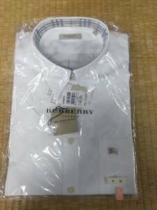 ジャンク Burberry LONDON バーバリー 半袖シャツ Lサイズ 白 綿100％ ポルトガル製 made in portugal 419-369