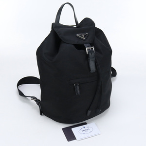 中古良品プラダPRADA バックパック リュック ブランド1BZ032 V44 F0002 ブラック ランク：A us-2 レディース