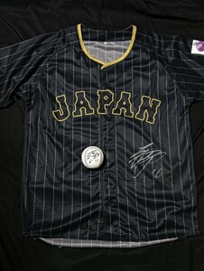 MLB！ 侍ジャパン 大谷翔平 直筆サイン ユニフォーム　直筆サイン ボール　２点セット!! WBC JAPAN　ビジター