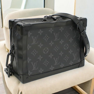 中古 ルイヴィトン 斜め掛け ショルダーバッグ ユニセックス ブランド LOUIS VUITTON エクリプス ソフトトランク M44730 ブラック