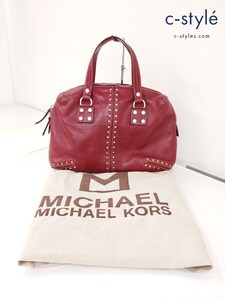 I662 [人気] MICHAEL KORS マイケルコース ハンドバッグ レッド ミニボストンバッグ | G★