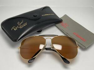 Drivingクロマックス★B&L RAY-BANボシュロムレイバン アウトドアーズマン2 Gold/B-20 CHROMAX VINTAGEビンテージサングラス USA製 W1665