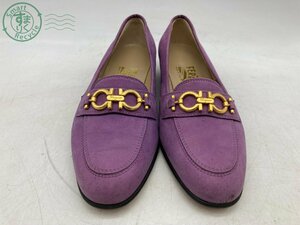 2410605634　＃ Salvatore Ferragamo サルヴァトーレフェラガモ パンプス ヒール 6 1/2 ドレスシューズ パープル レディース 中古品