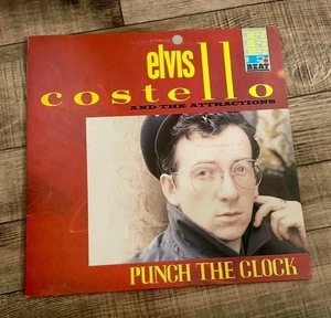 LP 国内盤■エルヴィス・コステロ★Elvis Costello「パンチ・ザ・クロック Punch the Clock」チェット・ベイカーがトランペットで参加。