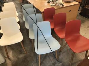 vitra hal wood 7脚セット