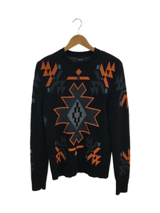 MARCELO BURLON COUNTY OF MILAN◆セーター(厚手)/XS/ブラック/黒/ネイティブ柄/