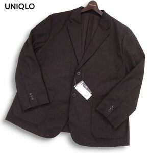 【新品 未使用】 UNIQLO ユニクロ 秋冬 ウールライク★コンフォート 2B テーラード ジャケット Sz.4XL　メンズ 大きいサイズ　I4T02475_8#N