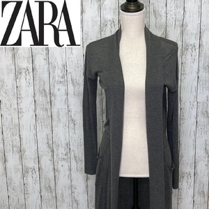 ZARA KNIT★ザラニット★ニット ロング カーディガン 長袖★サイズM　127-86